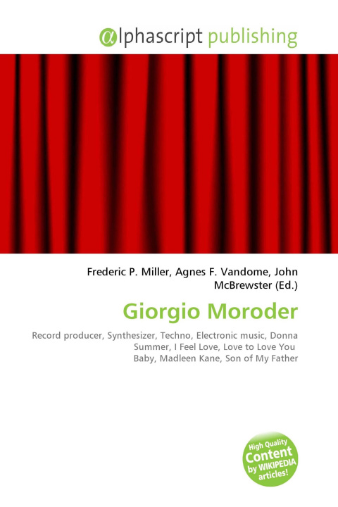 Kniha Giorgio Moroder Agnes F. Vandome