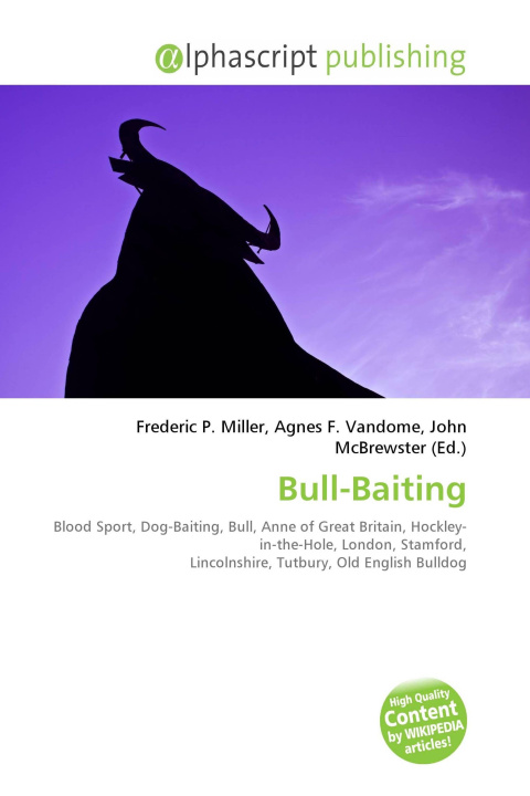 Kniha Bull-Baiting Agnes F. Vandome
