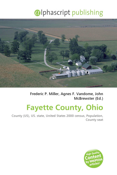 Knjiga Fayette County, Ohio Agnes F. Vandome