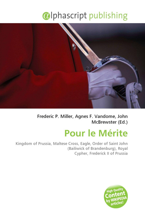 Knjiga Pour le Mérite Agnes F. Vandome