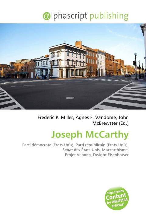 Kniha Joseph McCarthy Agnes F. Vandome
