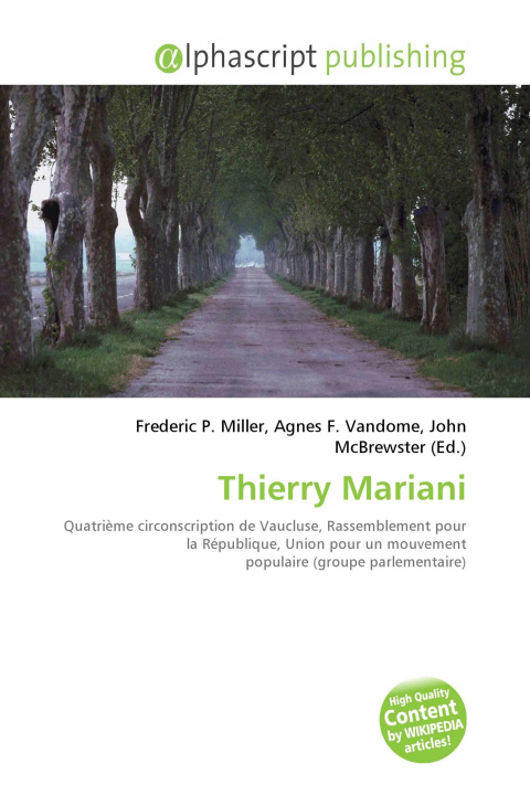Kniha Thierry Mariani Agnes F. Vandome