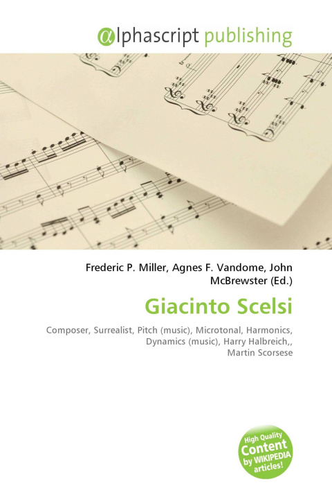 Kniha Giacinto Scelsi Agnes F. Vandome