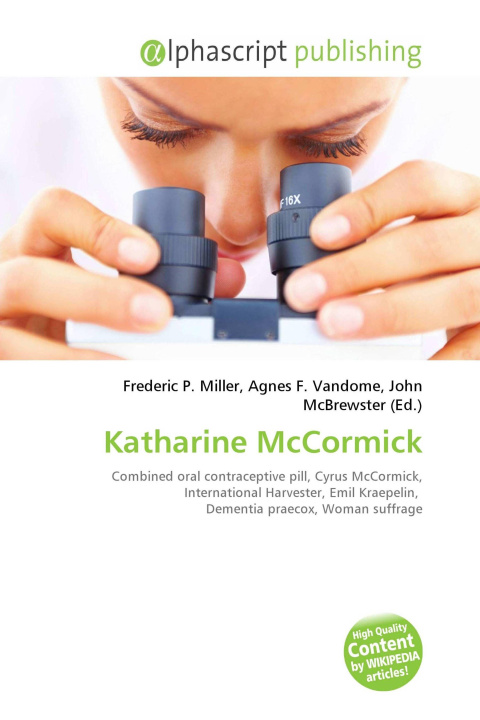 Kniha Katharine McCormick Agnes F. Vandome