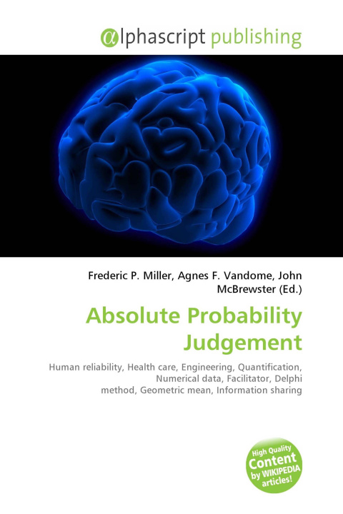 Kniha Absolute Probability Judgement Agnes F. Vandome