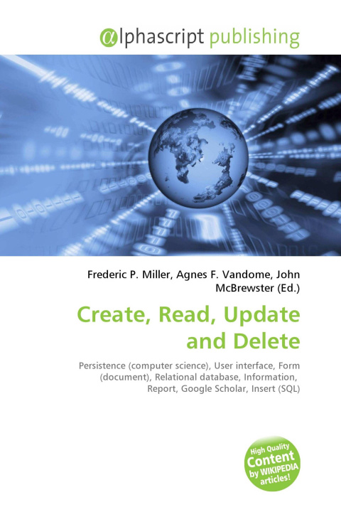 Kniha Create, Read, Update and Delete Agnes F. Vandome