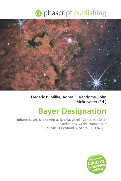 Kniha Bayer Designation Agnes F. Vandome