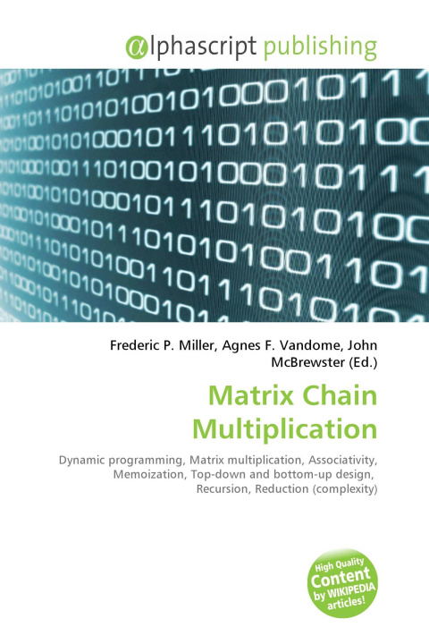 Kniha Matrix Chain Multiplication Agnes F. Vandome