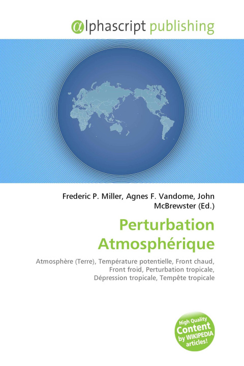 Kniha Perturbation Atmosphérique Agnes F. Vandome