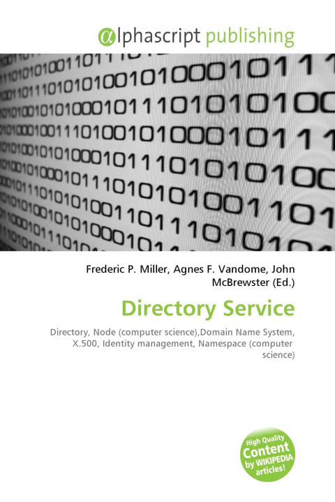 Kniha Directory Service Agnes F. Vandome