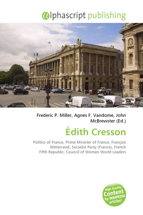 Kniha Édith Cresson Agnes F. Vandome