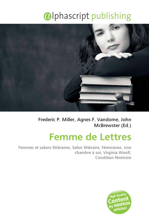 Kniha Femme de Lettres Agnes F. Vandome
