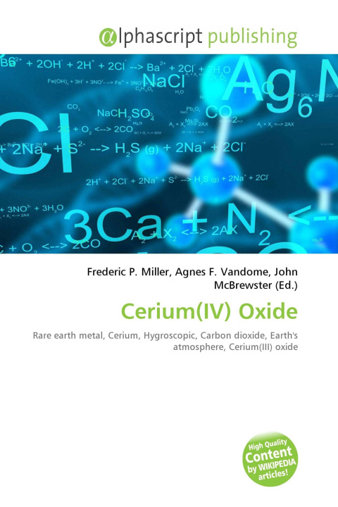 Kniha Cerium(IV) Oxide Agnes F. Vandome