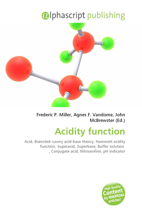 Knjiga Acidity function Agnes F. Vandome