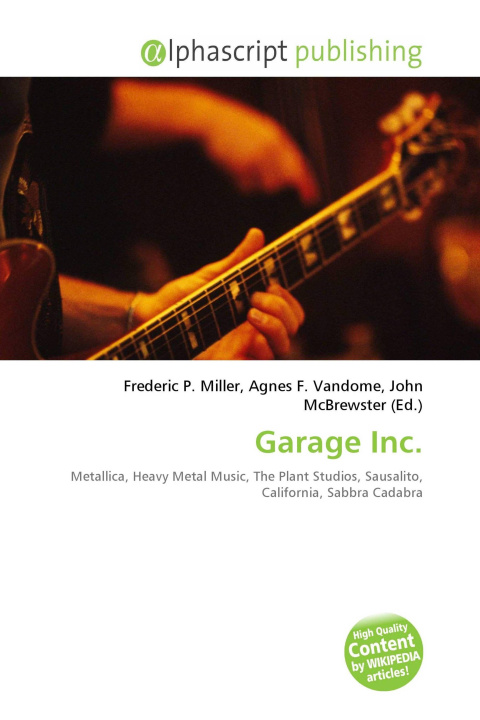 Kniha Garage Inc. Agnes F. Vandome