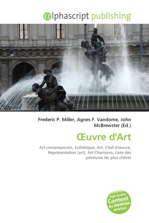 Knjiga ¿uvre d'Art Agnes F. Vandome