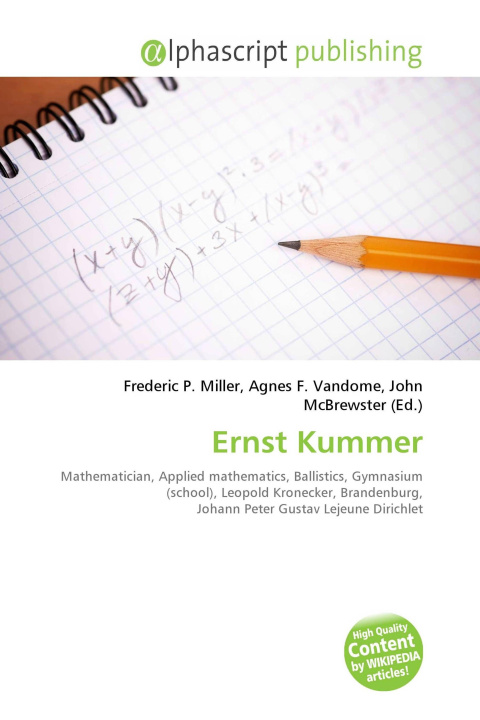 Kniha Ernst Kummer Agnes F. Vandome