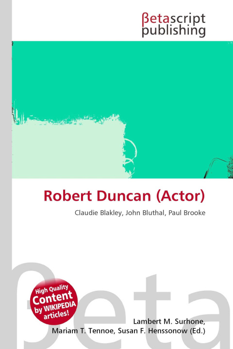 Kniha Robert Duncan (Actor) Mariam T. Tennoe