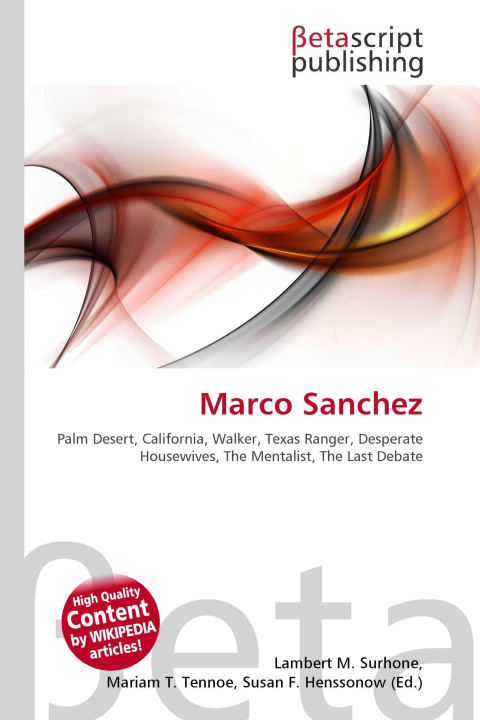 Kniha Marco Sanchez Mariam T. Tennoe