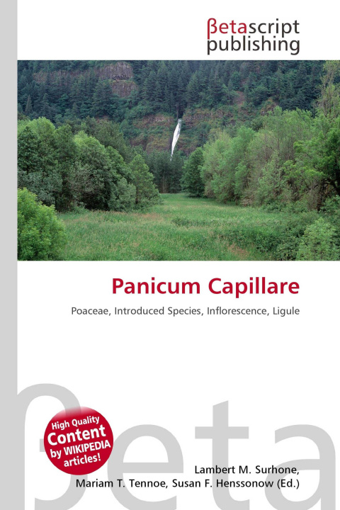 Könyv Panicum Capillare Mariam T. Tennoe