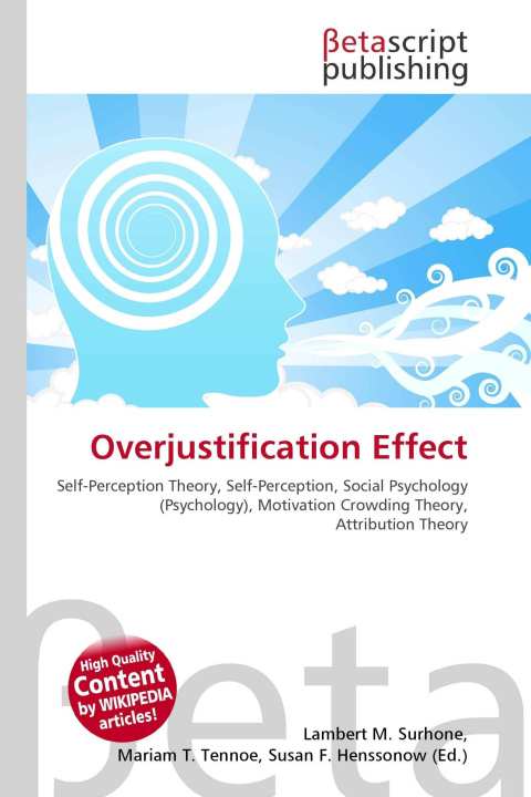 Kniha Overjustification Effect Mariam T. Tennoe