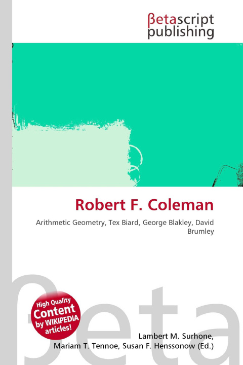 Kniha Robert F. Coleman Mariam T. Tennoe