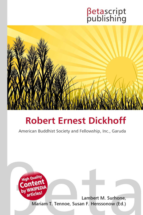 Kniha Robert Ernest Dickhoff Mariam T. Tennoe
