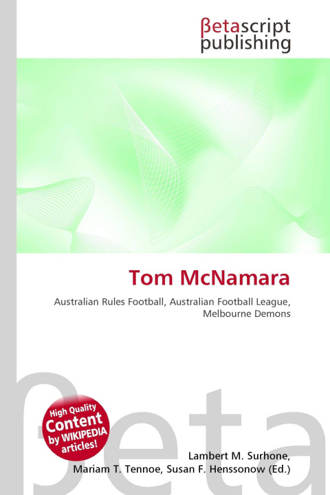 Kniha Tom McNamara Mariam T. Tennoe