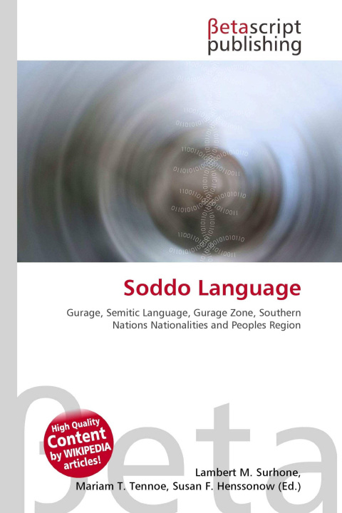 Kniha Soddo Language Mariam T. Tennoe