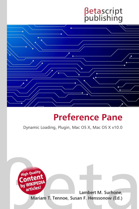 Kniha Preference Pane Mariam T. Tennoe