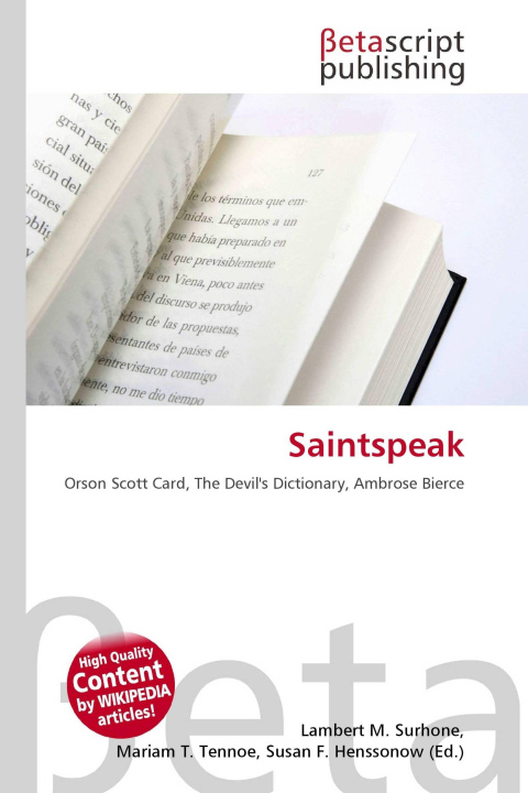 Kniha Saintspeak Mariam T. Tennoe