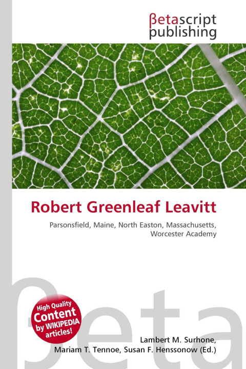 Kniha Robert Greenleaf Leavitt Mariam T. Tennoe