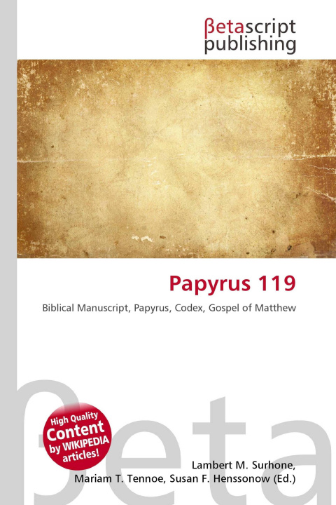 Kniha Papyrus 119 Mariam T. Tennoe