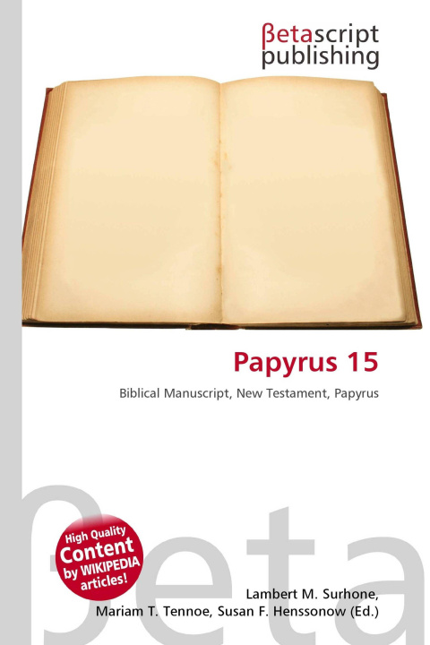 Kniha Papyrus 15 Mariam T. Tennoe