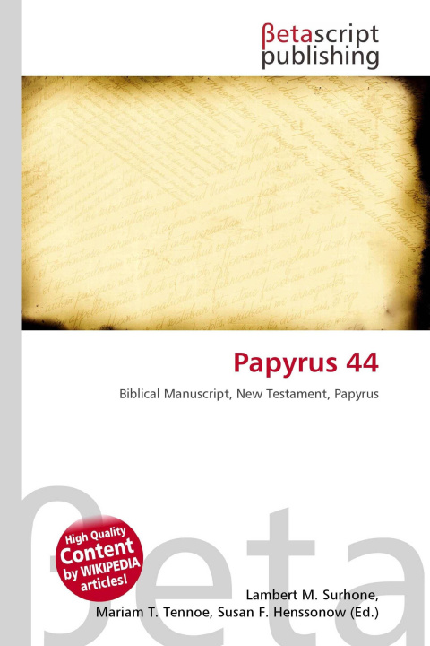 Könyv Papyrus 44 Mariam T. Tennoe