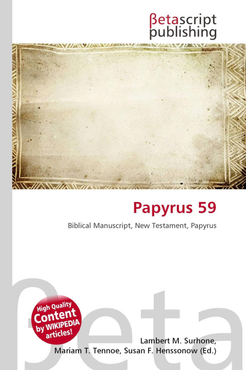 Kniha Papyrus 59 Mariam T. Tennoe