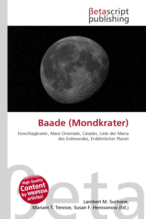 Kniha Baade (Mondkrater) Mariam T. Tennoe