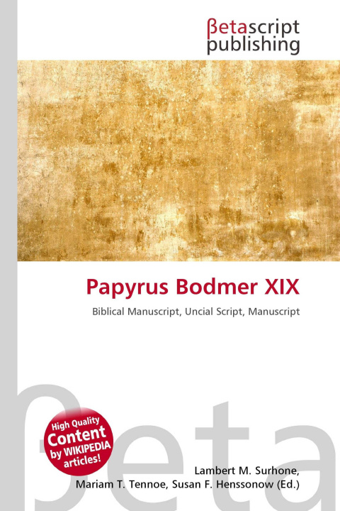 Kniha Papyrus Bodmer XIX Mariam T. Tennoe