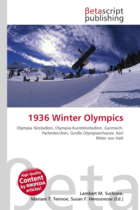 Kniha 1936 Winter Olympics Mariam T. Tennoe