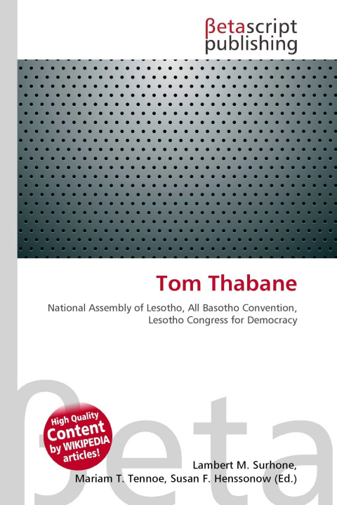 Knjiga Tom Thabane Mariam T. Tennoe
