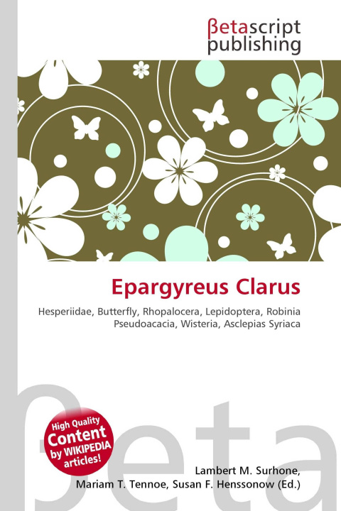 Kniha Epargyreus Clarus Mariam T. Tennoe
