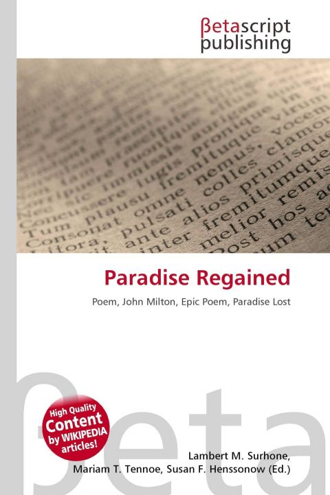 Kniha Paradise Regained Mariam T. Tennoe