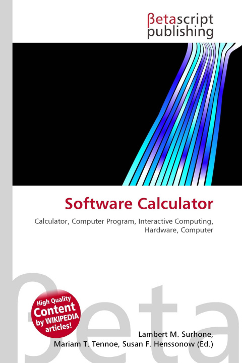 Kniha Software Calculator Mariam T. Tennoe