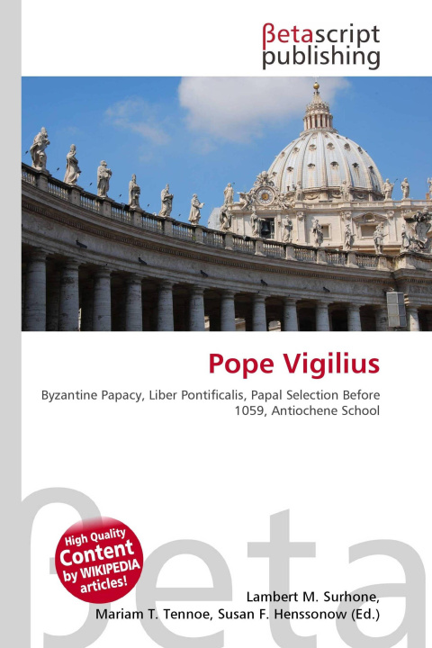 Kniha Pope Vigilius Mariam T. Tennoe