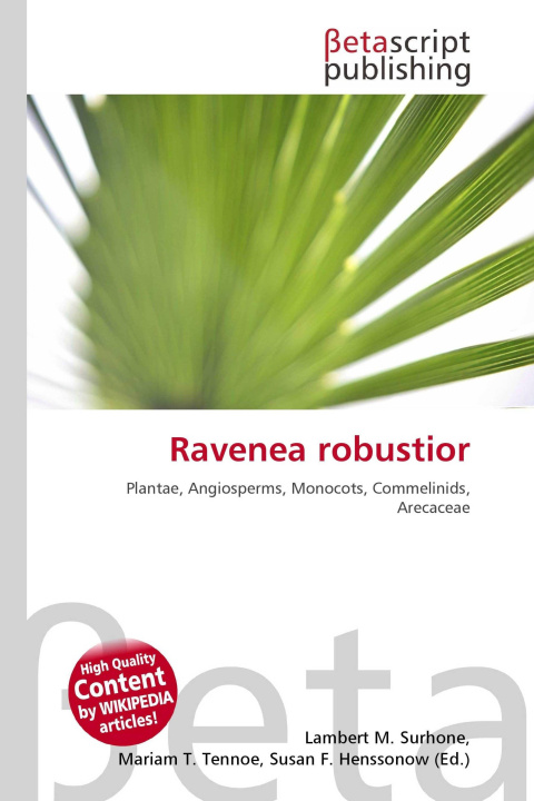 Könyv Ravenea robustior Mariam T. Tennoe