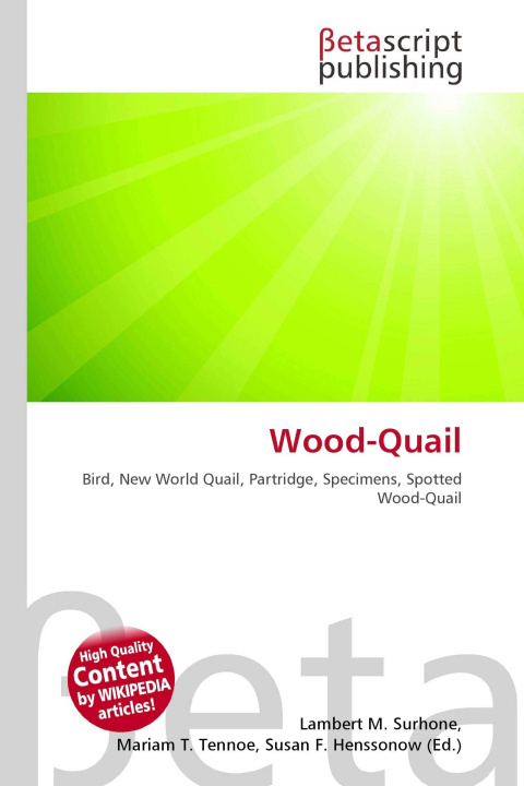 Kniha Wood-Quail Mariam T. Tennoe