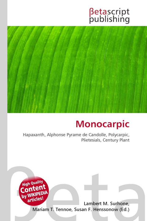 Knjiga Monocarpic Mariam T. Tennoe