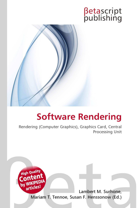 Könyv Software Rendering Mariam T. Tennoe