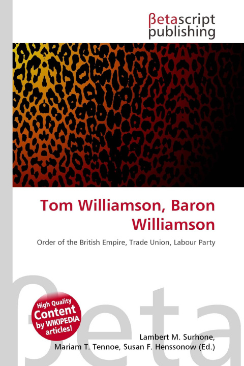 Kniha Tom Williamson, Baron Williamson Mariam T. Tennoe