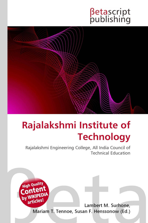 Kniha Rajalakshmi Institute of Technology Mariam T. Tennoe